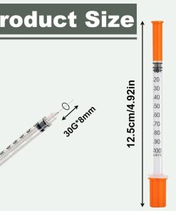 Alternative view of 10 Pack 1ml Syringes with Needle Individually Wrapped Dispensing Measuring Tool Plastic 30G*8mm BD Microfine Multi-purpose Measuring Tools for Labs Accessories Pets Feeding Craft Supplies
