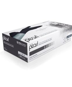 Alternative view of Unigloves Black Pearl Nitrile Examination Gloves – Multipurpose. Powder Free and Latex Free Disposable Gloves – Box of 100 Gloves. Black. Large (GP0034)