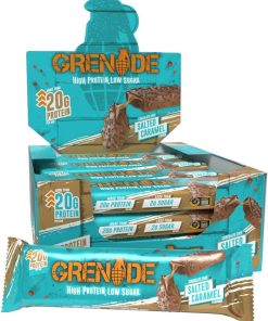 🔥🔥Our Best Seller is Back（All 5 boxes are back in stock!）Just £1.99 !🔥🔥Grenade High Protein. Low Sugar Bar – Chocolate Chip Salted Caramel. 12 x 60 g