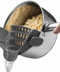 🍝 Snap-On Silicone Strainer – Clip & Drain Pasta, Veg & More in Seconds!