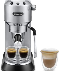 De’Longhi Dedica Arte. Traditional Barista Pump Espresso Machine. Manual Coffee Machine. Compact Design 15 cm wide. Fits Coffee Mug. Metal. EC885.M : Amazon.com.au: Kitchen & Dining