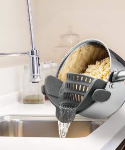 Alternative view of 🍝 Snap-On Silicone Strainer – Clip & Drain Pasta, Veg & More in Seconds!