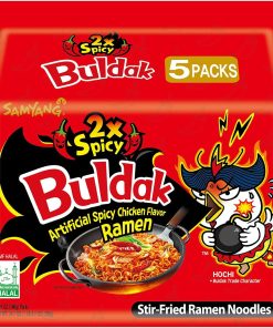 Samyang Hack Buldak Bokeum Ramen 5Pcs Hot Spicy Fire Noodle Spiciest