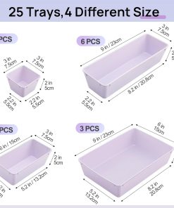 Alternative view of Vtopmart 25PCS Drawer Organizer Set 4 Sizes