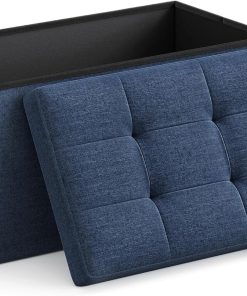 SONGMICS 30″ Folding Storage Ottoman Bench ULSF47IN