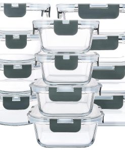 🧊 24-Piece Glass Food Storage Set – Airtight, Oven & Microwave Safe