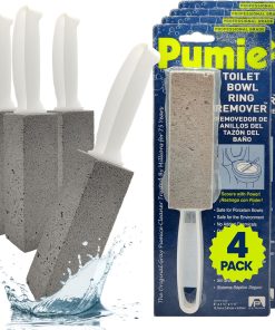 PUMIE Toilet Pumice Stone Cleaner 4-Pack