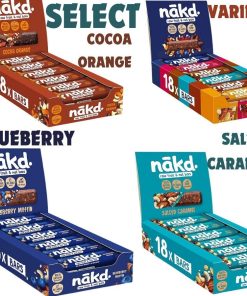 🔥🔥Our Best Seller is Back（Just £2.99 !）🔥🔥Nakd Fruit and Nut Bars Assorted 4 Boxes